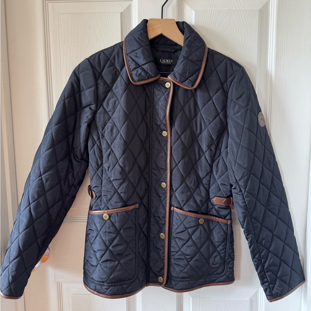 Lauren Ralph Lauren Quilted Velboa Lined Coat - Petite S